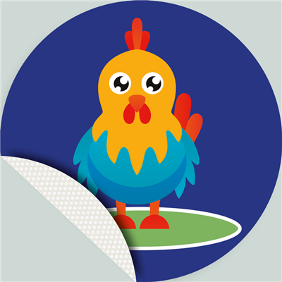 Adhésif distanciation sociale - Coq