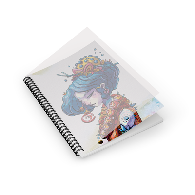 Notebook 16x24 WIREO MÖÖN #02 MUSE CYAN