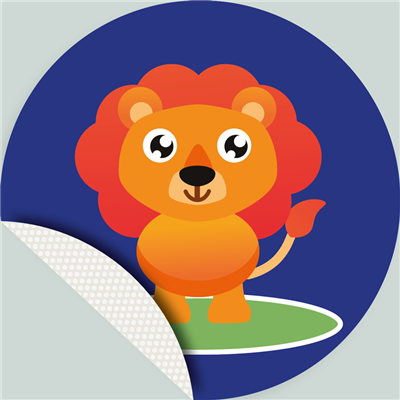 Adhésif distanciation sociale - Lion
