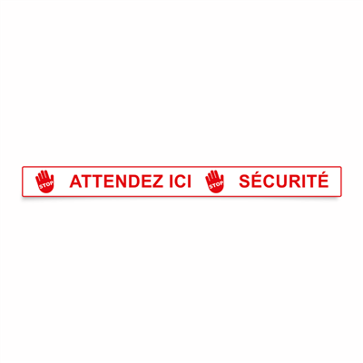 Bande adhésive ATTENDEZ ICI - SECURITE